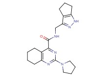 2-(1-pyrrolidinyl)-N-(1,4,5,6-tetrahydrocyclopenta[c]pyrazol-3-ylmethyl)-5,6,7,8-tetrahydro-4-quinazolinecarboxamide