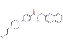 N-methyl-6-(4-propyl-1-piperazinyl)-N-(2-quinolinylmethyl)nicotinamide