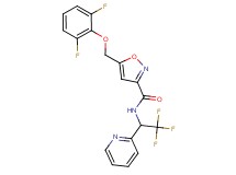 5-[(2,6-difluorophenoxy)methyl]-N-[2,2,2-trifluoro-1-(2-pyridinyl)ethyl]-3-isoxazolecarboxamide