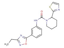 N-[3-(3-ethyl-1,2,4-oxadiazol-5-yl)phenyl]-2-(1,3-thiazol-2-yl)piperidine-1-carboxamide