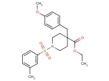 ethyl 4-(4-methoxybenzyl)-1-[(3-methylphenyl)sulfonyl]-4-piperidinecarboxylate