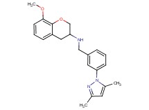 N-[3-(3,5-dimethyl-1H-pyrazol-1-yl)benzyl]-8-methoxy-3-chromanamine