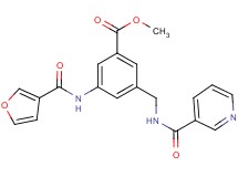 methyl 3-(3-furoylamino)-5-{[(3-pyridinylcarbonyl)amino]methyl}benzoate