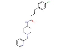 4-(4-chlorophenyl)-N-[1-(2-pyridinylmethyl)-4-piperidinyl]butanamide