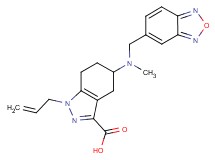 1-allyl-5-[(2,1,3-benzoxadiazol-5-ylmethyl)(methyl)amino]-4,5,6,7-tetrahydro-1H-indazole-3-carboxylic acid