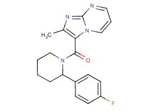 3-{[2-(4-fluorophenyl)-1-piperidinyl]carbonyl}-2-methylimidazo[1,2-a]pyrimidine trifluoroacetate