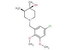 (3R*,4S*)-1-(5-chloro-2,3-dimethoxybenzyl)-3,4-dimethyl-4-piperidinol