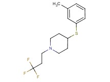 4-[(3-methylphenyl)thio]-1-(3,3,3-trifluoropropyl)piperidine
