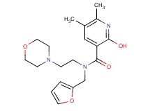 N-(2-furylmethyl)-2-hydroxy-5,6-dimethyl-N-[2-(4-morpholinyl)ethyl]nicotinamide