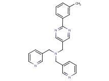 1-[2-(3-methylphenyl)pyrimidin-5-yl]-N,N-bis(pyridin-3-ylmethyl)methanamine