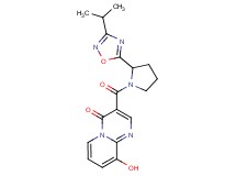9-hydroxy-3-{[2-(3-isopropyl-1,2,4-oxadiazol-5-yl)-1-pyrrolidinyl]carbonyl}-4H-pyrido[1,2-a]pyrimidin-4-one