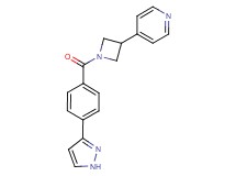 4-{1-[4-(1H-pyrazol-3-yl)benzoyl]-3-azetidinyl}pyridine