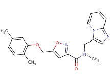 5-[(2,5-dimethylphenoxy)methyl]-N-(imidazo[1,2-a]pyridin-3-ylmethyl)-N-methylisoxazole-3-carboxamide