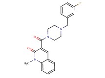 3-{[4-(3-fluorobenzyl)-1-piperazinyl]carbonyl}-1-methyl-2(1H)-quinolinone