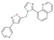 8-{1-[(3-pyridin-3-ylisoxazol-5-yl)methyl]-1H-imidazol-2-yl}quinoline