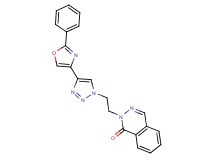 2-{2-[4-(2-phenyl-1,3-oxazol-4-yl)-1H-1,2,3-triazol-1-yl]ethyl}phthalazin-1(2H)-one