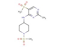 2-methyl-5-(methylsulfonyl)-N-[1-(methylsulfonyl)piperidin-4-yl]pyrimidin-4-amine