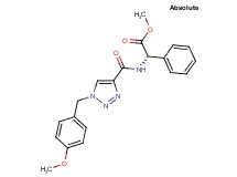 methyl (2S)-({[1-(4-methoxybenzyl)-1H-1,2,3-triazol-4-yl]carbonyl}amino)(phenyl)acetate