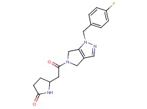5-{2-[1-(4-fluorobenzyl)-4,6-dihydropyrrolo[3,4-c]pyrazol-5(1H)-yl]-2-oxoethyl}pyrrolidin-2-one