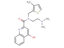 N-[2-(dimethylamino)ethyl]-4-hydroxy-N-[(3-methyl-2-thienyl)methyl]-2-quinolinecarboxamide