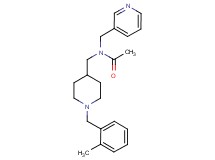 N-{[1-(2-methylbenzyl)-4-piperidinyl]methyl}-N-(3-pyridinylmethyl)acetamide