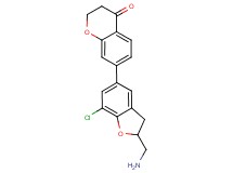 7-[2-(aminomethyl)-7-chloro-2,3-dihydro-1-benzofuran-5-yl]-2,3-dihydro-4H-chromen-4-one