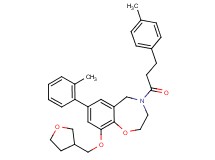 7-(2-methylphenyl)-4-[3-(4-methylphenyl)propanoyl]-9-(tetrahydro-3-furanylmethoxy)-2,3,4,5-tetrahydro-1,4-benzoxazepine