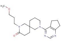 8-(6,7-dihydro-5H-cyclopenta[d]pyrimidin-4-yl)-2-(3-methoxypropyl)-2,8-diazaspiro[5.5]undecan-3-one