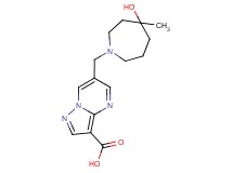 6-[(4-hydroxy-4-methylazepan-1-yl)methyl]pyrazolo[1,5-a]pyrimidine-3-carboxylic acid