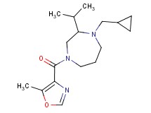 1-(cyclopropylmethyl)-2-isopropyl-4-[(5-methyl-1,3-oxazol-4-yl)carbonyl]-1,4-diazepane