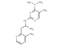 N~4~,N~4~,5-trimethyl-N~2~-[1-methyl-2-(3-methylpyridin-2-yl)ethyl]pyrimidine-2,4-diamine