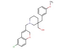 [1-[(6-chloro-2H-chromen-3-yl)methyl]-3-(3-methoxybenzyl)-3-piperidinyl]methanol