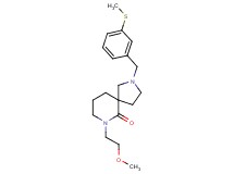 7-(2-methoxyethyl)-2-[3-(methylthio)benzyl]-2,7-diazaspiro[4.5]decan-6-one