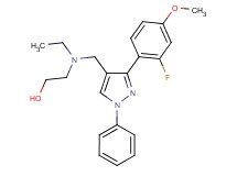 2-(ethyl{[3-(2-fluoro-4-methoxyphenyl)-1-phenyl-1H-pyrazol-4-yl]methyl}amino)ethanol