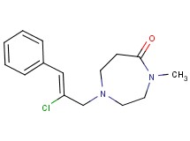 1-[(2Z)-2-chloro-3-phenyl-2-propen-1-yl]-4-methyl-1,4-diazepan-5-one