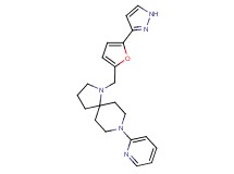 1-{[5-(1H-pyrazol-3-yl)-2-furyl]methyl}-8-(2-pyridinyl)-1,8-diazaspiro[4.5]decane