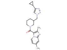 3-({3-[(4-cyclopropyl-1H-1,2,3-triazol-1-yl)methyl]piperidin-1-yl}carbonyl)-2,7-dimethylimidazo[1,2-a]pyridine