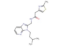 N-{[3-(3-methylbutyl)-3H-imidazo[4,5-b]pyridin-2-yl]methyl}-2-(2-methyl-1,3-thiazol-4-yl)acetamide