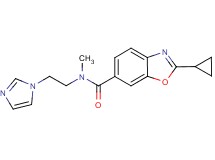 2-cyclopropyl-N-[2-(1H-imidazol-1-yl)ethyl]-N-methyl-1,3-benzoxazole-6-carboxamide
