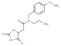 2-(2,5-dioxoimidazolidin-4-yl)-N-(4-methoxybenzyl)-N-propylacetamide