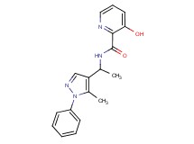 3-hydroxy-N-[1-(5-methyl-1-phenyl-1H-pyrazol-4-yl)ethyl]pyridine-2-carboxamide