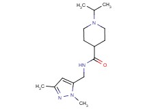 N-[(1,3-dimethyl-1H-pyrazol-5-yl)methyl]-1-isopropyl-4-piperidinecarboxamide