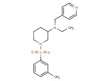 N-ethyl-1-[(3-methylphenyl)sulfonyl]-N-(4-pyridinylmethyl)-3-piperidinamine