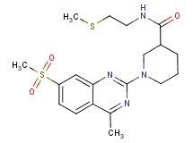 1-[4-methyl-7-(methylsulfonyl)-2-quinazolinyl]-N-[2-(methylthio)ethyl]-3-piperidinecarboxamide