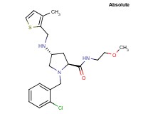 (4R)-1-(2-chlorobenzyl)-N-(2-methoxyethyl)-4-{[(3-methyl-2-thienyl)methyl]amino}-L-prolinamide