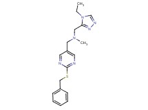 1-[2-(benzylthio)pyrimidin-5-yl]-N-[(4-ethyl-4H-1,2,4-triazol-3-yl)methyl]-N-methylmethanamine