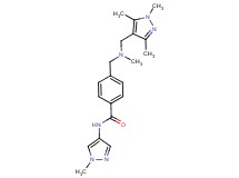 N-(1-methyl-1H-pyrazol-4-yl)-4-({methyl[(1,3,5-trimethyl-1H-pyrazol-4-yl)methyl]amino}methyl)benzamide