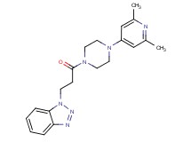 1-{3-[4-(2,6-dimethyl-4-pyridinyl)-1-piperazinyl]-3-oxopropyl}-1H-1,2,3-benzotriazole