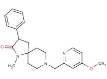 8-[(4-methoxy-2-pyridinyl)methyl]-1-methyl-3-phenyl-1,8-diazaspiro[4.5]decan-2-one