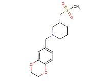 1-(2,3-dihydro-1,4-benzodioxin-6-ylmethyl)-3-[(methylsulfonyl)methyl]piperidine